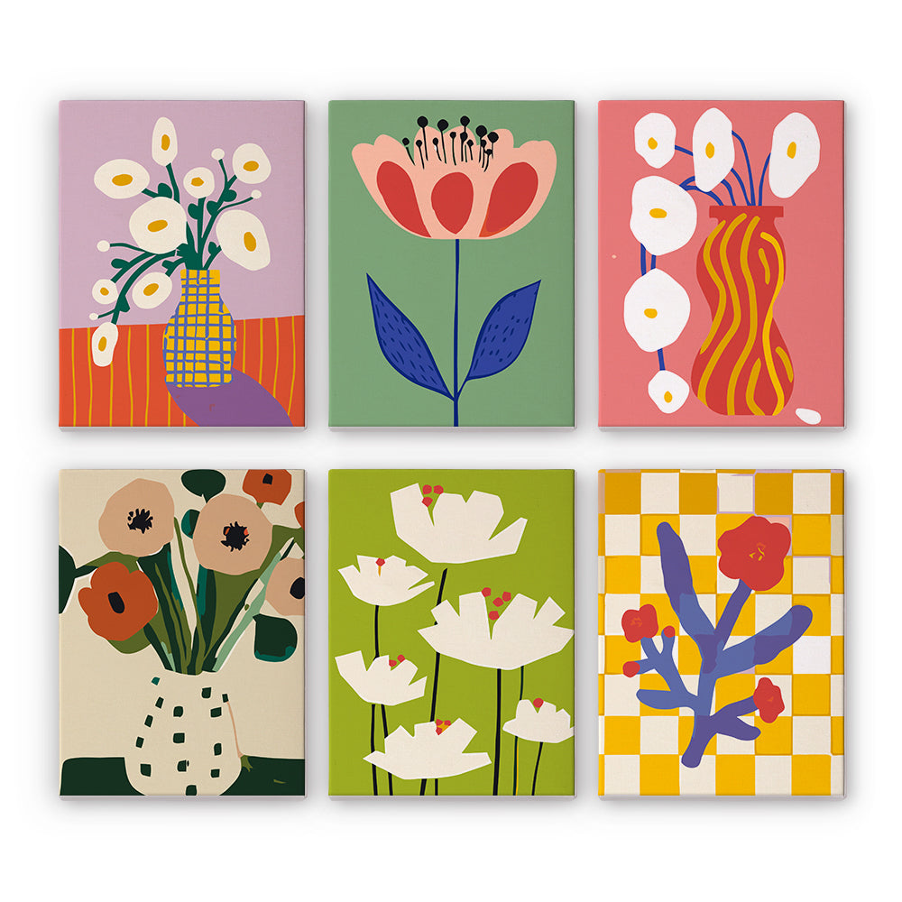 Blumensymphonie – Malen nach Zahlen