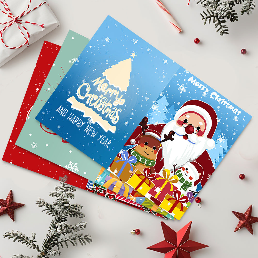 Kerstkaart III – Schilderen op nummer