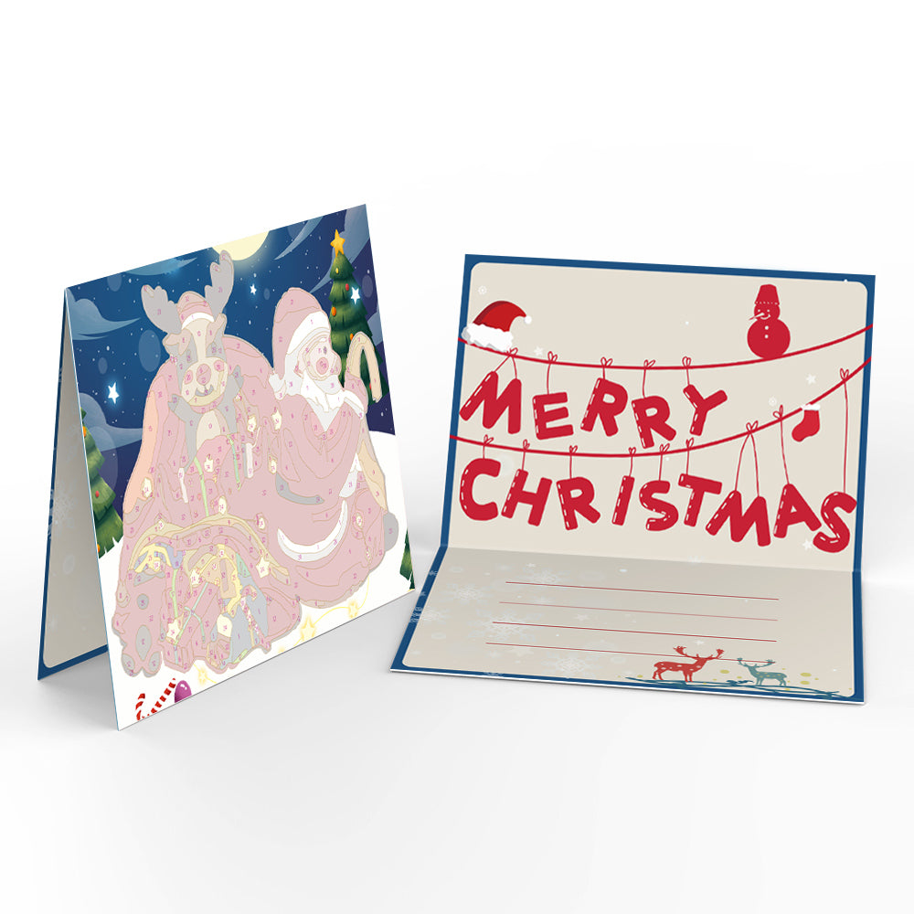 Weihnachtskarte II – Malen nach Zahlen