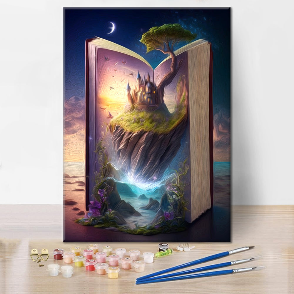 Un cuento de hadas sacado de un libro: pintar por números