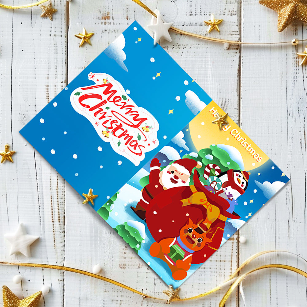 Kerstkaart III – Schilderen op nummer
