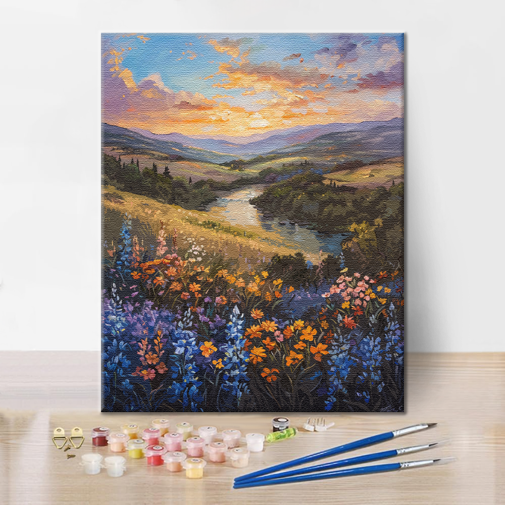 Prado de sueños coloridos – pintar por números