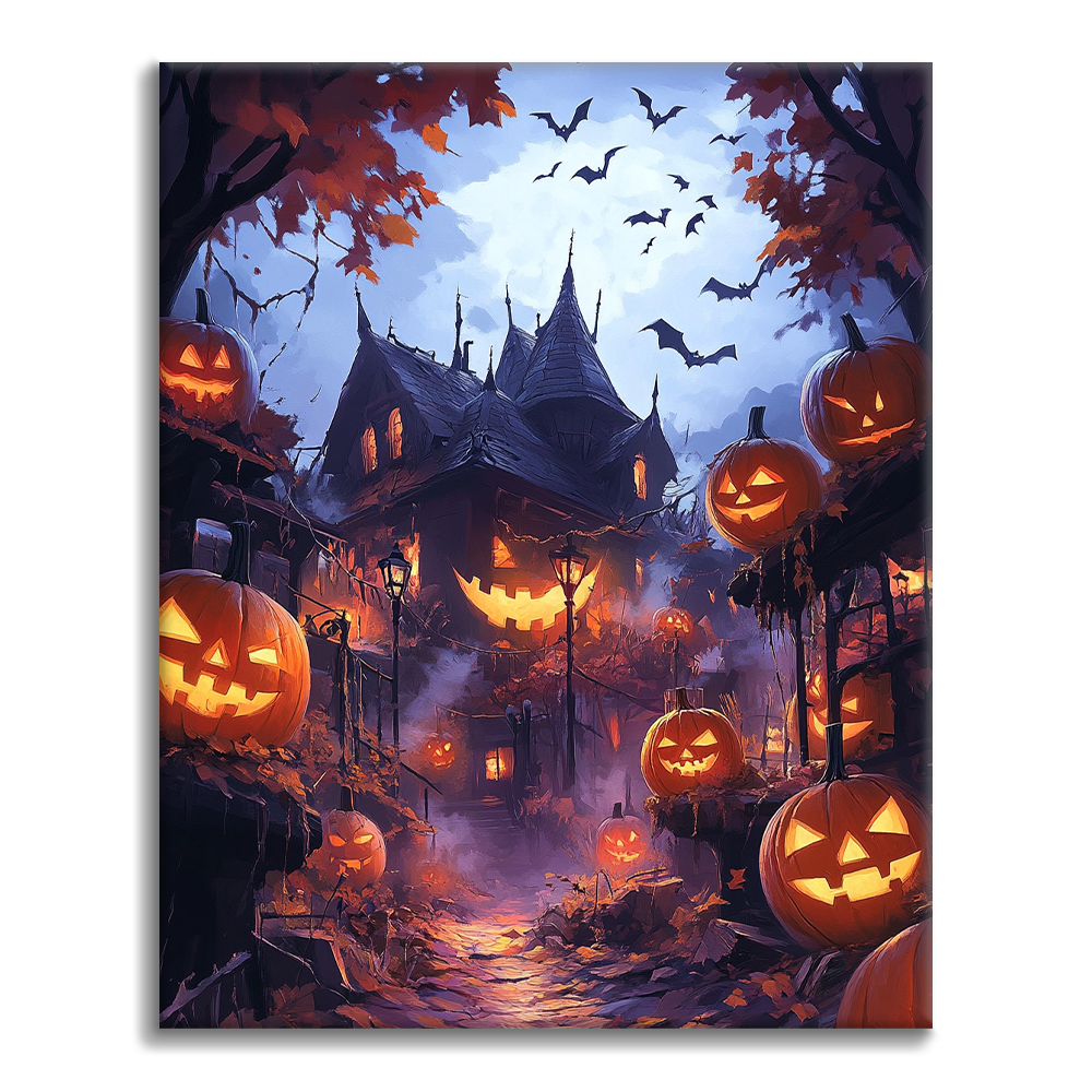 Castillo de calabaza – Pintar por números