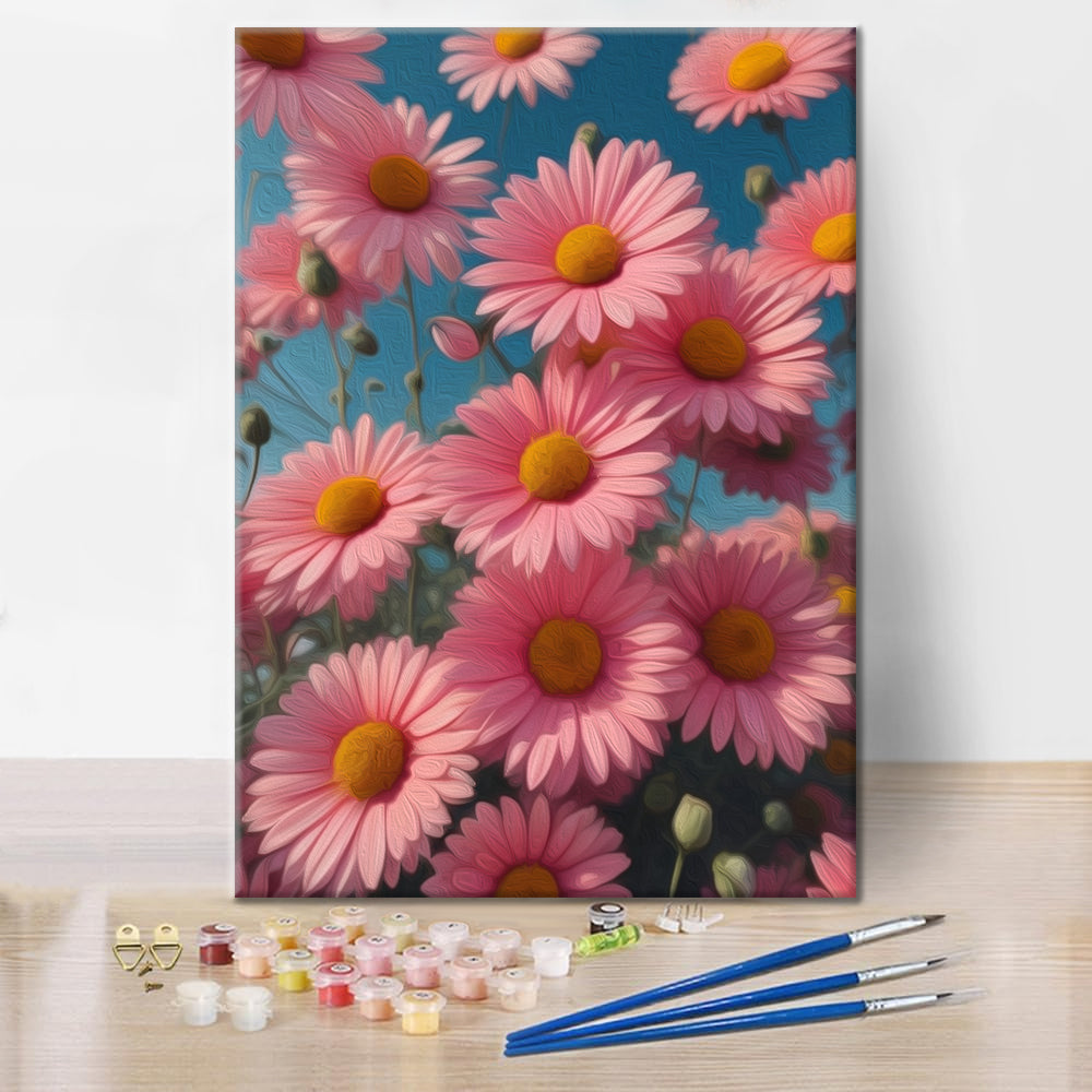 Hermosas flores - pintar por números