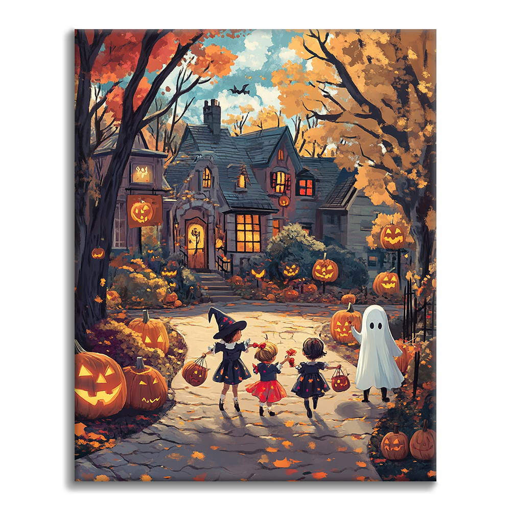 Alegría de Halloween – Pintar por números