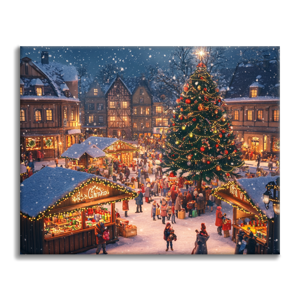 Kerststad – Schilderen op nummer