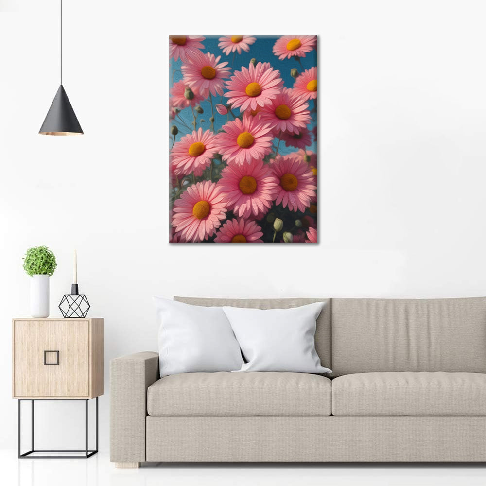 Hermosas flores - pintar por números
