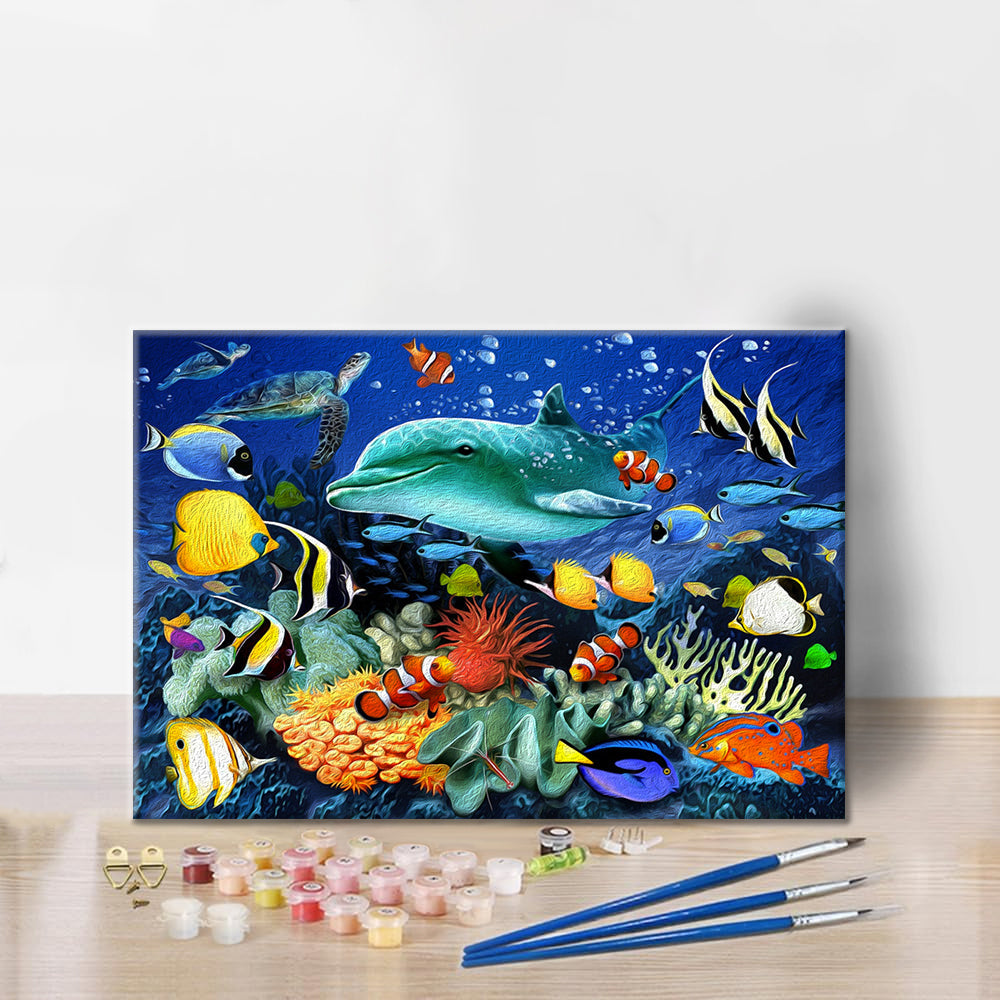 Oceaan onderwaterwereld - Schilderen op nummer