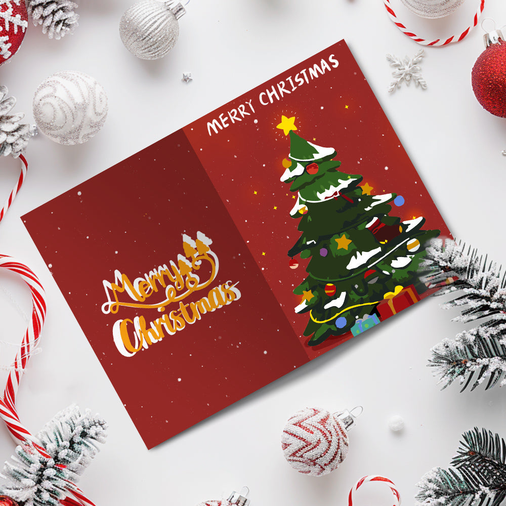Kerstkaart III – Schilderen op nummer