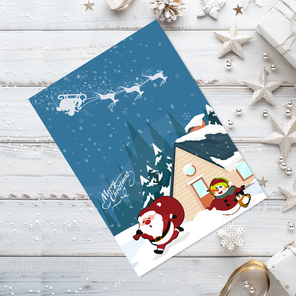 Weihnachtskarte II – Malen nach Zahlen