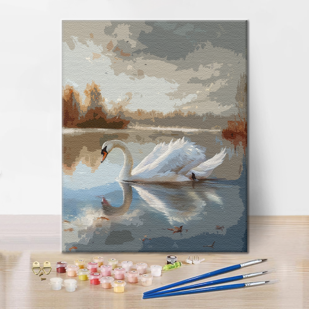 Zwaan – Schilderen op nummer