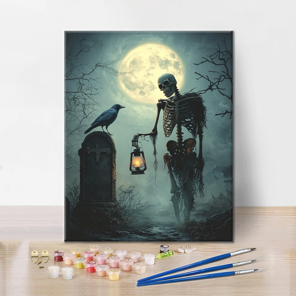 Calavera Oscura – Pintar por números