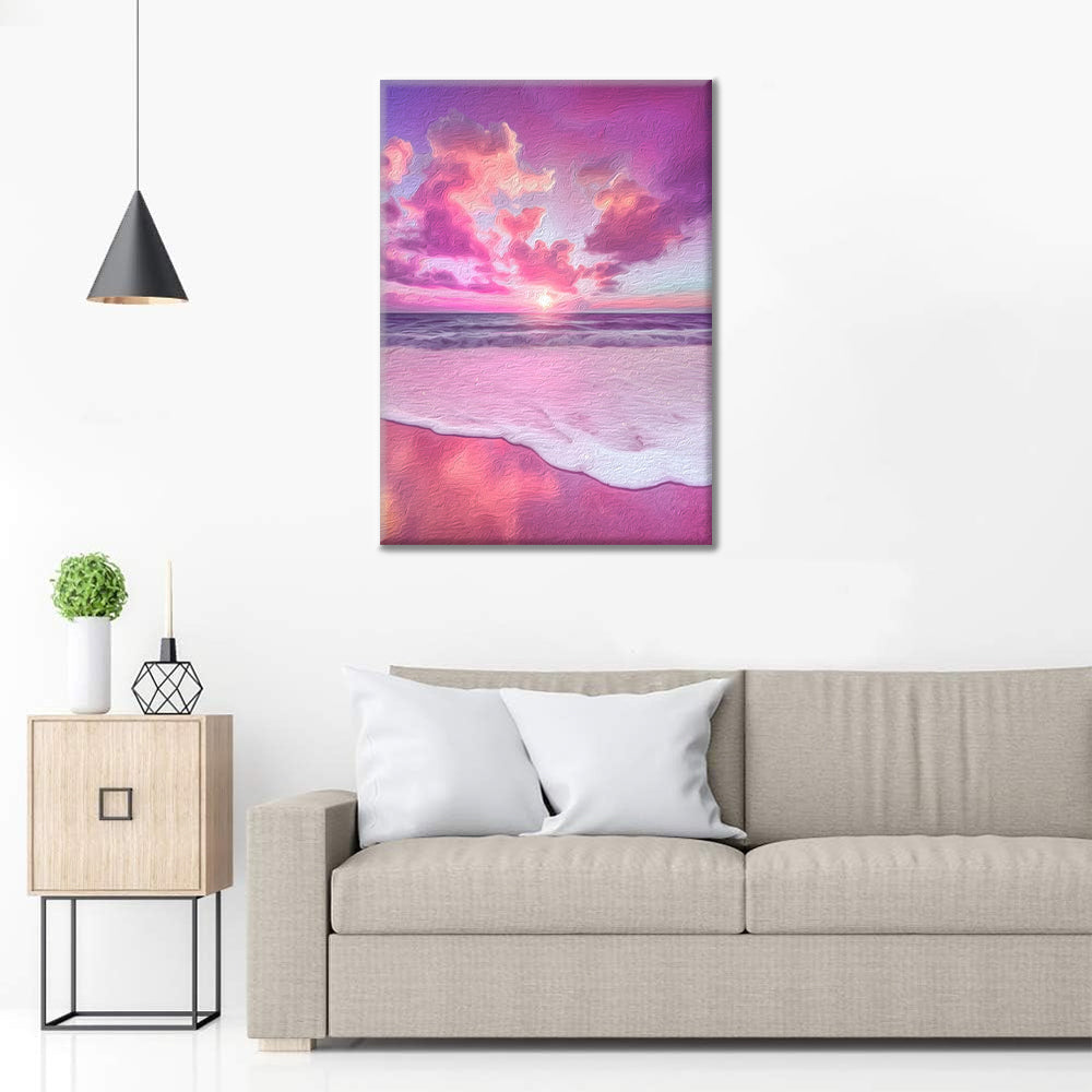 Mar Rosa - Pintura por Números