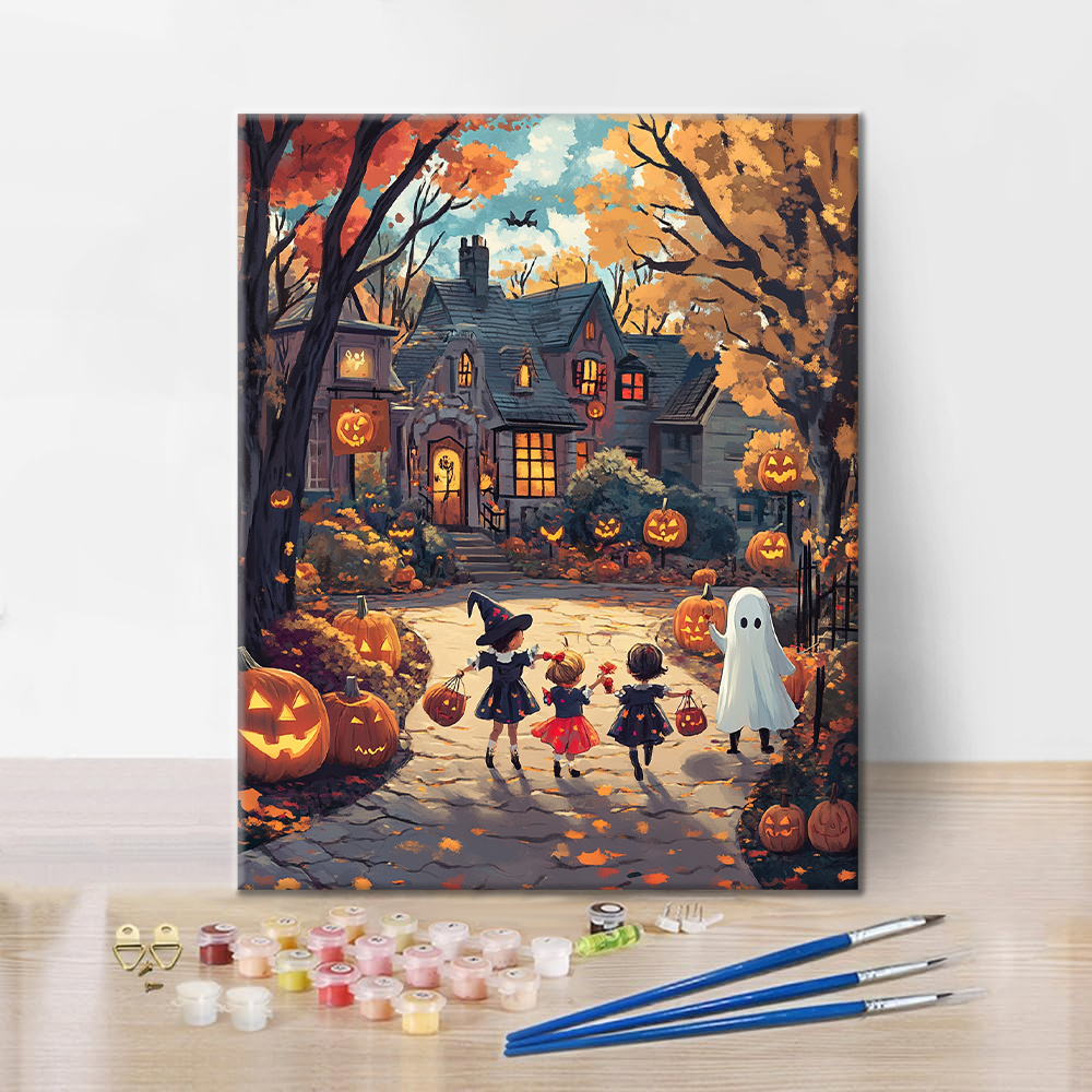 Alegría de Halloween – Pintar por números