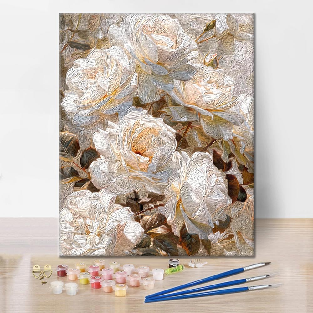 Rosa Blanca – Pintar por números