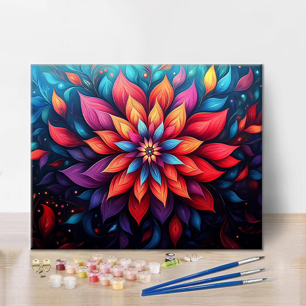 Flor mística – Pintar por números