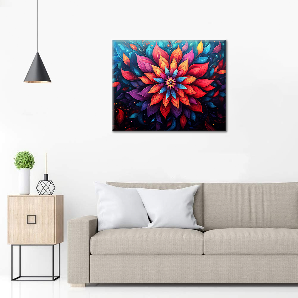 Flor mística – Pintar por números