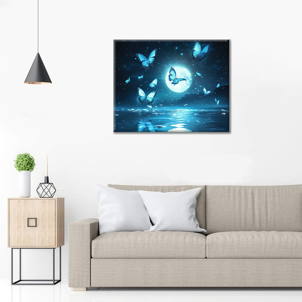 Mariposa a la luz de la luna – Pintar por números