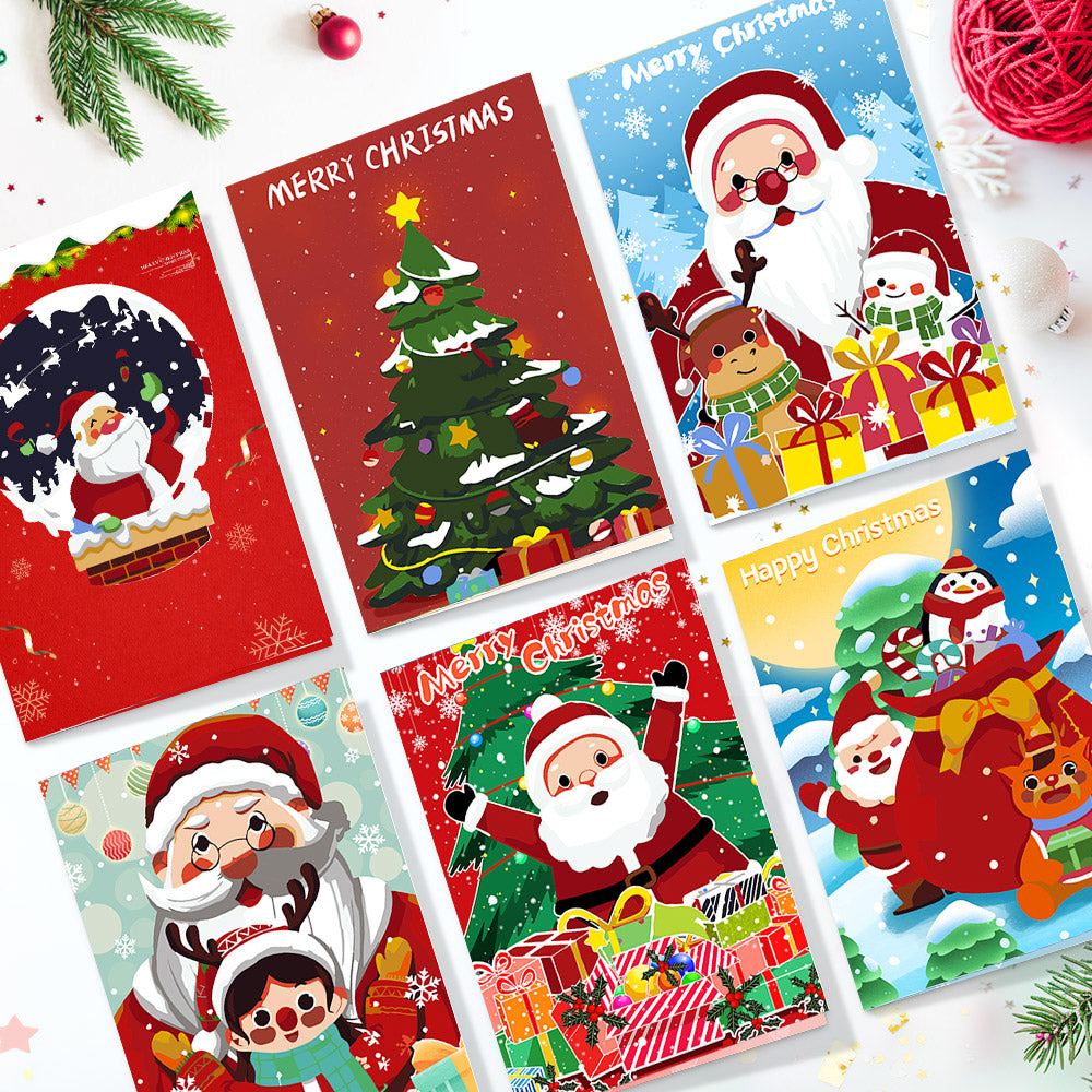 Kerstkaart III – Schilderen op nummer