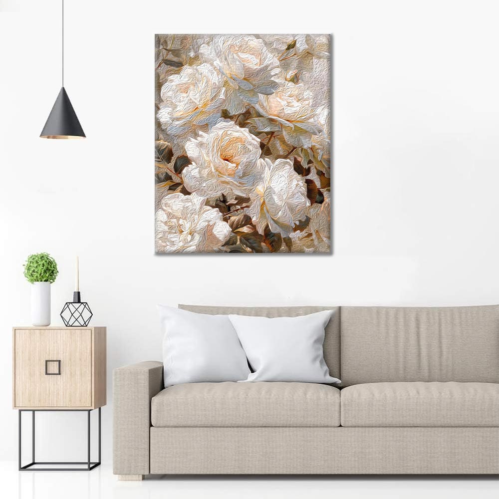 Rosa Blanca – Pintar por números
