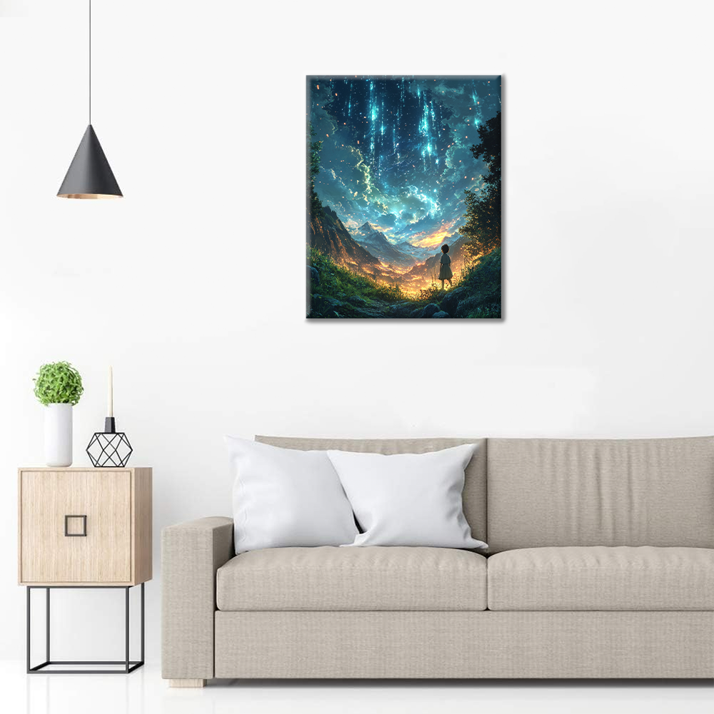 Estrella fugaz – Pintar por números