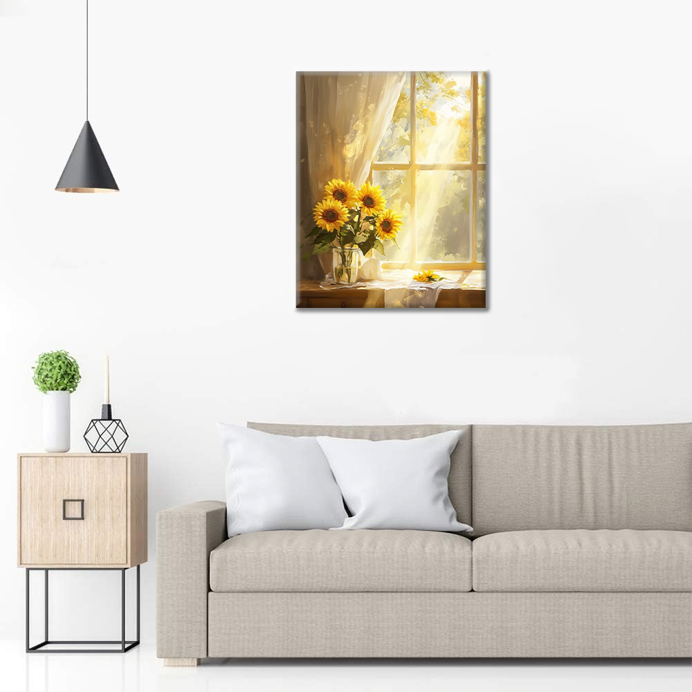 Sonnenblumen – Malen nach Zahlen