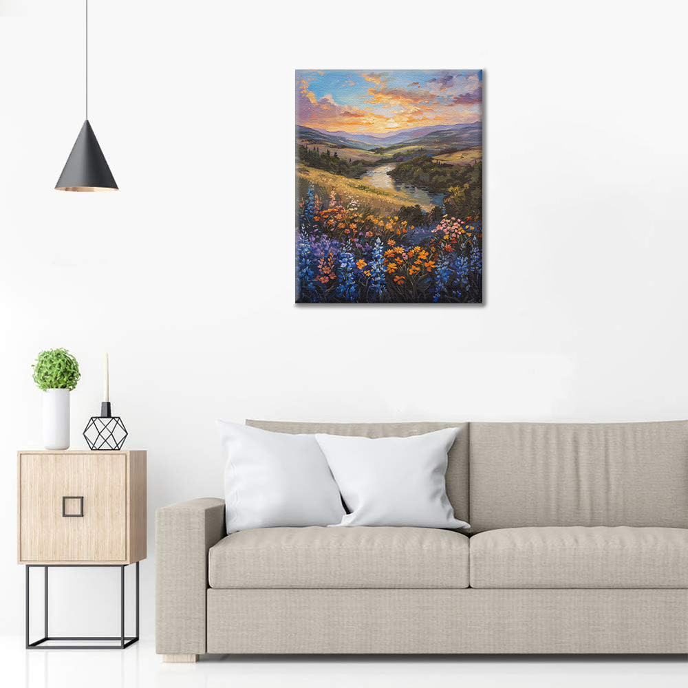 Prado de sueños coloridos – pintar por números