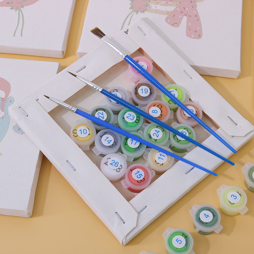 Animales navideños – pintar por números