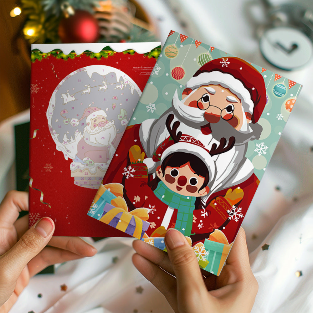 Kerstkaart III – Schilderen op nummer
