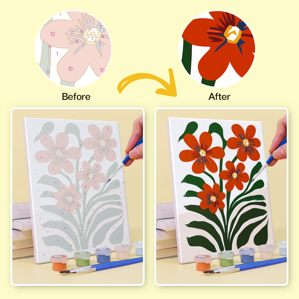 Botanische Laune – Malen nach Zahlen