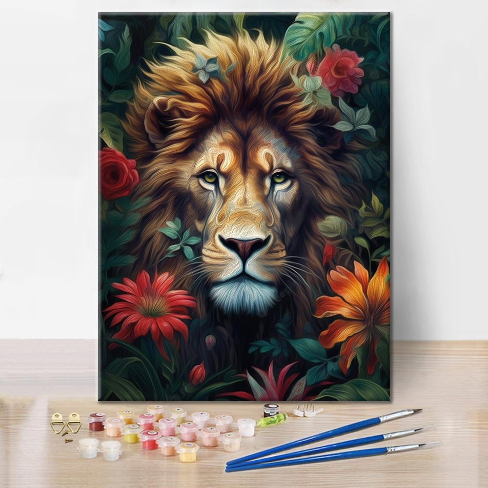 Foliage And Fury Lion – Schilderen op nummer