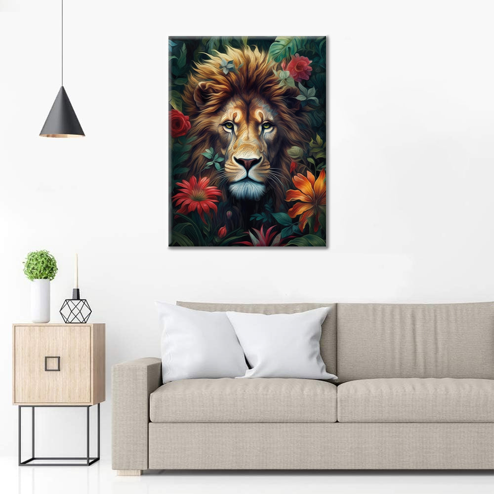 Foliage And Fury Lion – Schilderen op nummer