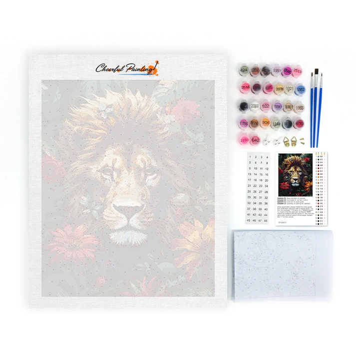 Foliage And Fury Lion – Schilderen op nummer