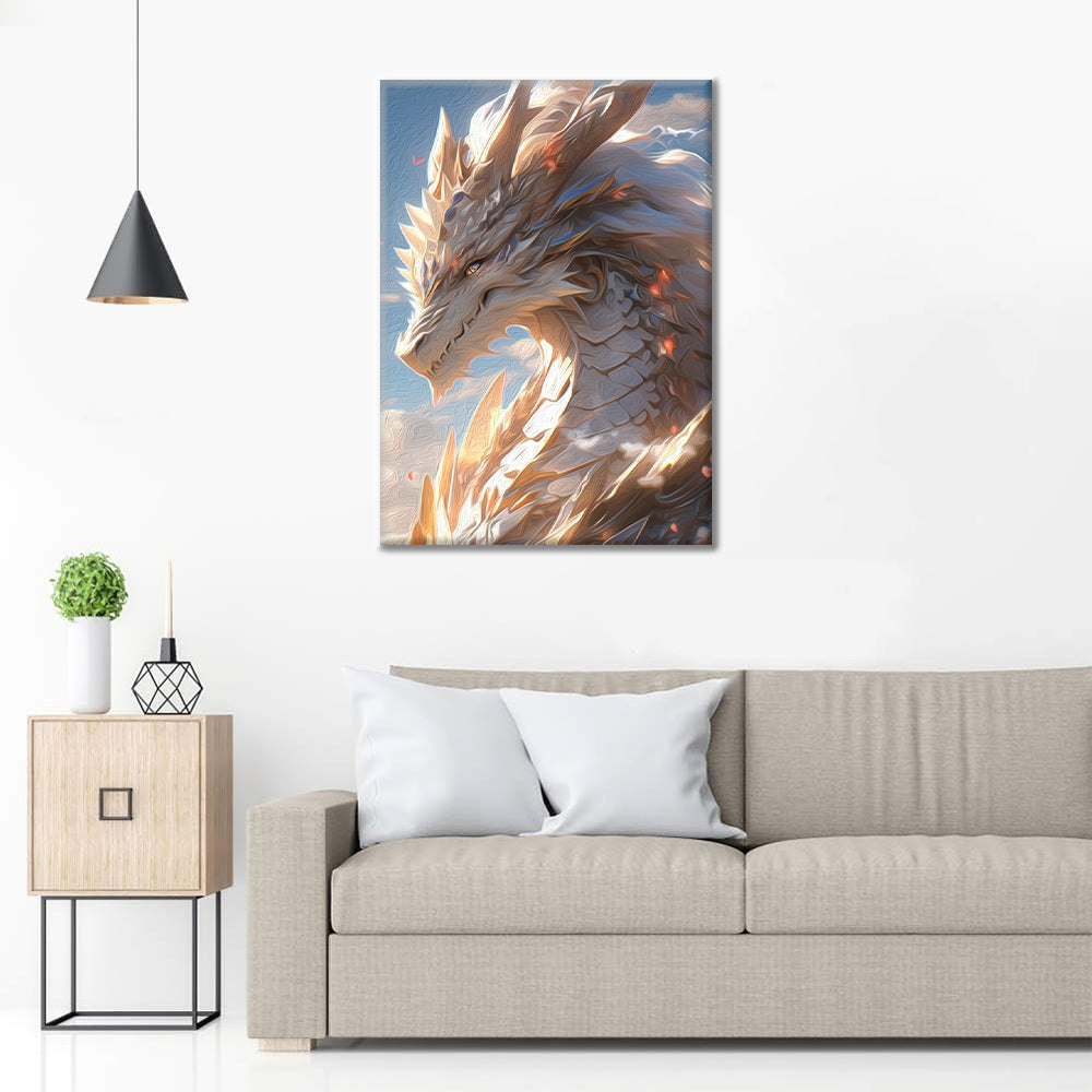 Drakenportret - Schilderen op nummer