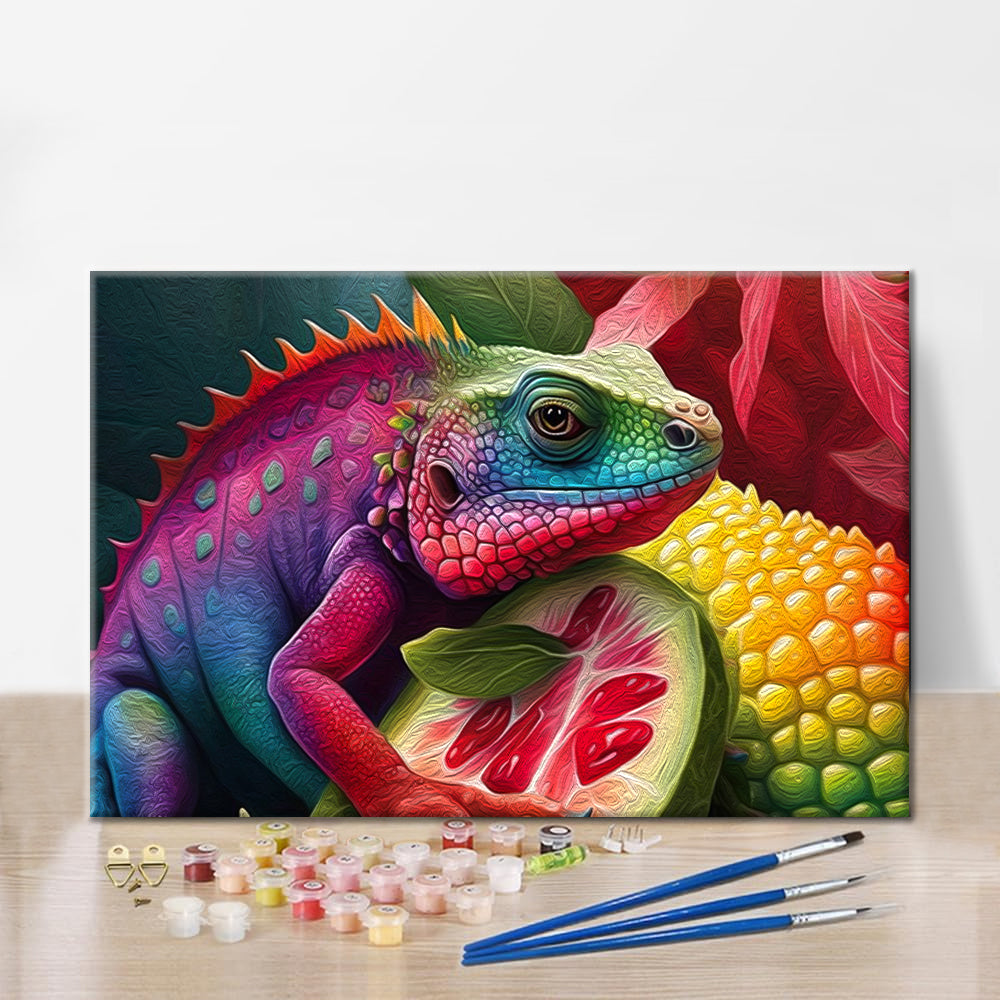 Iguana Digitaal - Verf op nummer