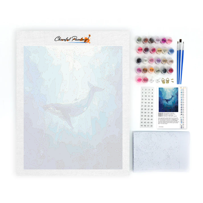 Ballena azul – Pintar por números