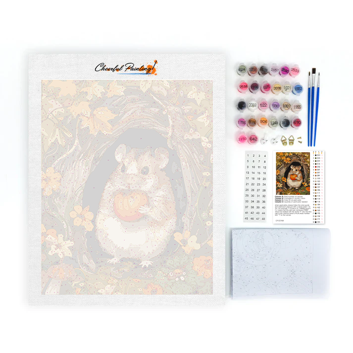 Kleine hamster – Schilderen op nummer