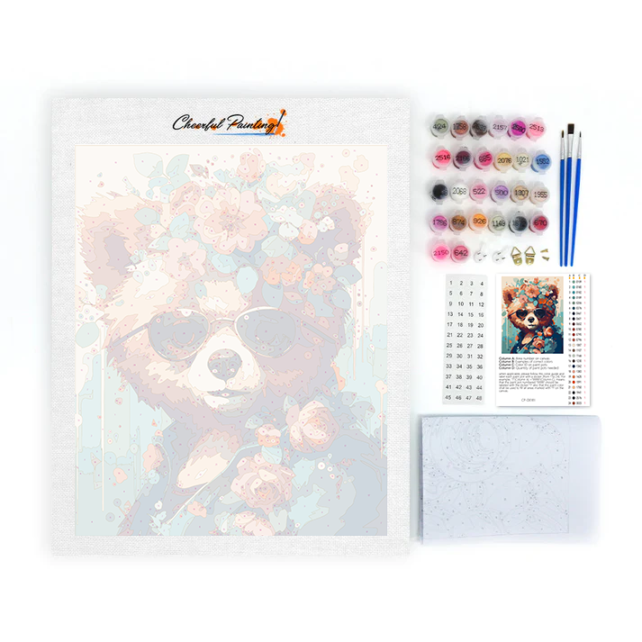 Oso de peluche – pintar por números