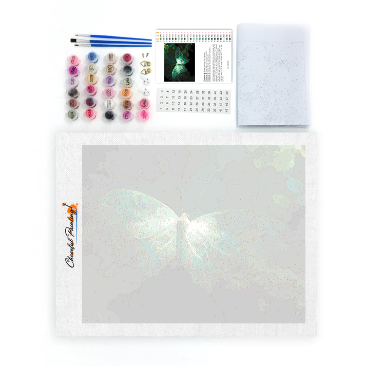 Mariposas fantasma – pintar por números