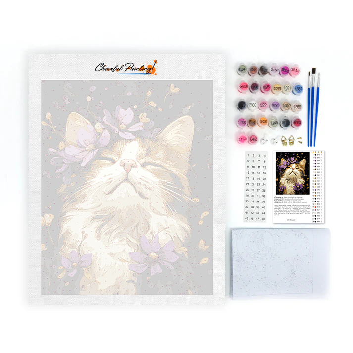 Ragdoll Katze – Malen nach Zahlen