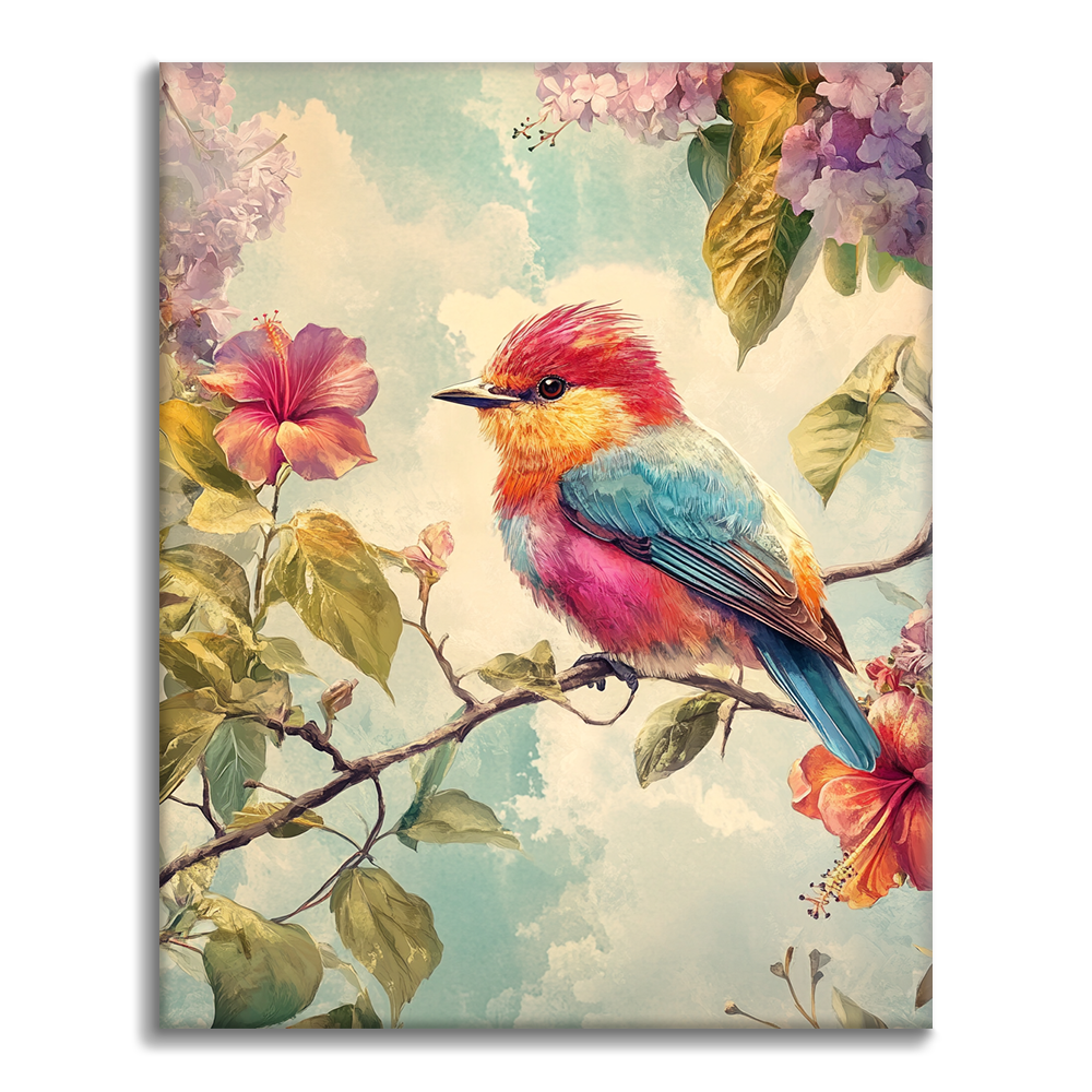 DIY Malen Nach Zahlen – Aquarell Papagei & Fliegende Vögel Auf Leinwand 40x50 Cm, Inkl. Pinsel & Acrylfarben, Ohne Rahmen DIY Malen Nach Zahlen – Aquarell Papagei & Fliegende Vögel Auf Leinwand 40x50 Cm, Inkl. Pinsel & Acrylfarben, Ohne Rahmen