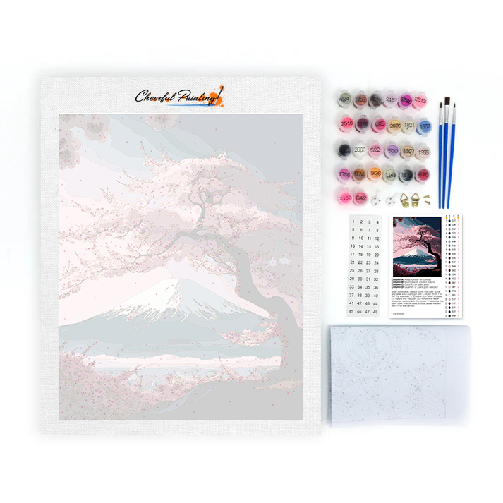 Flor de cerezo - Pintura por números