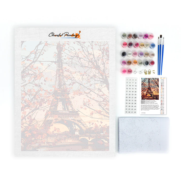 Hojas de otoño de París – pintar por números