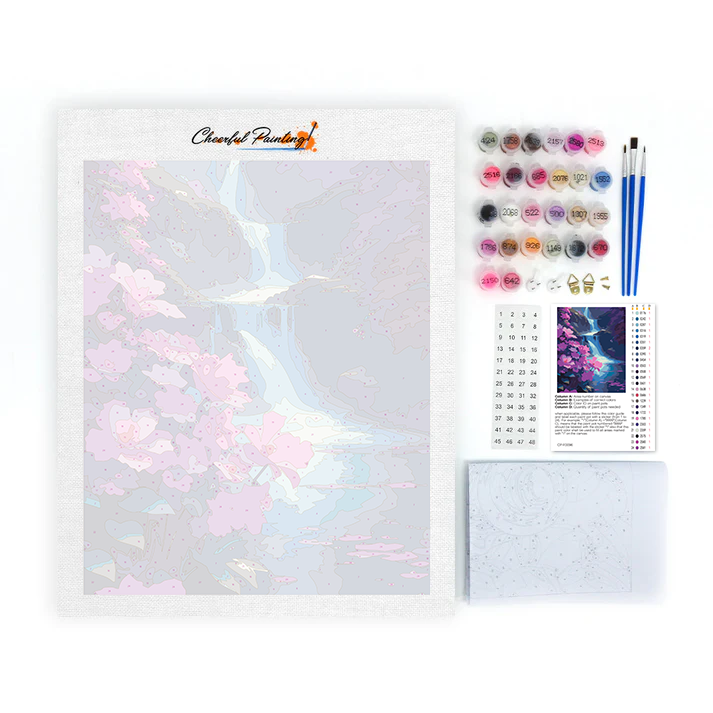 Flower Falls - Verf op nummer