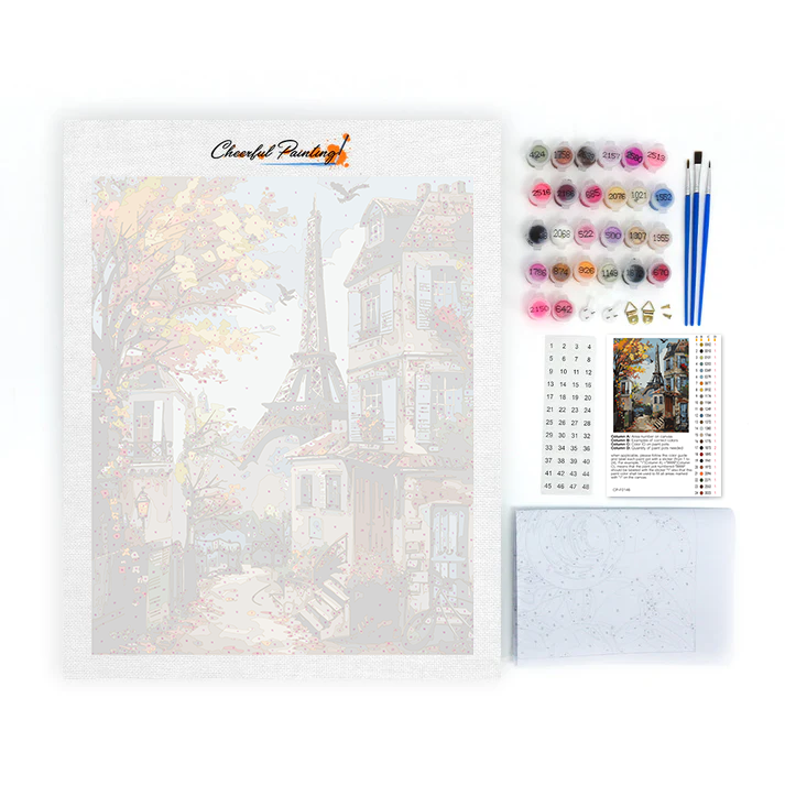 Parijs in de herfst – schilderen op nummer