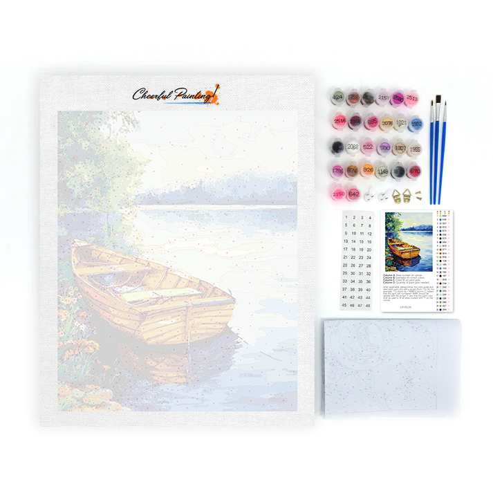 Barcos en el lago – pintar por números