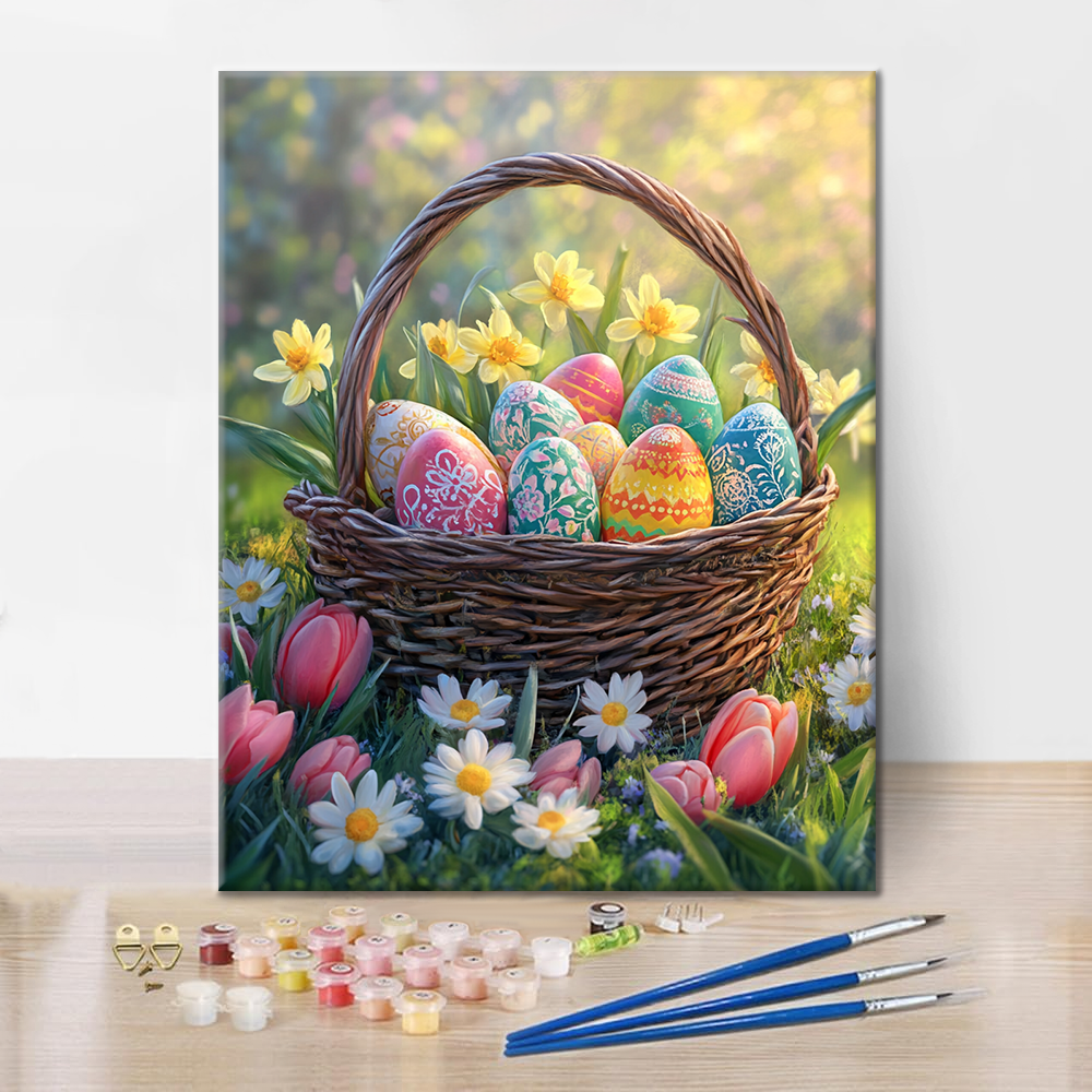 Frühlingsgartenfreude - Malen nach Zahlen