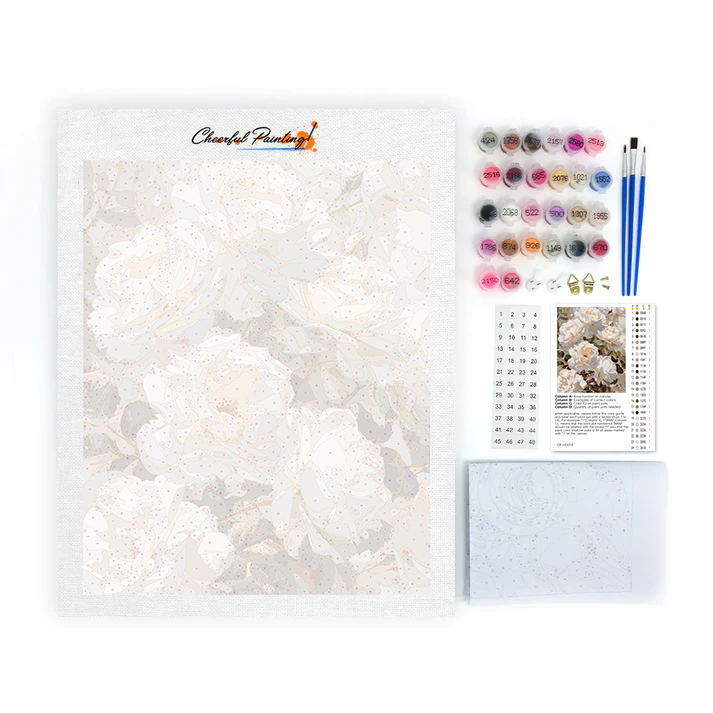Rosa Blanca – Pintar por números