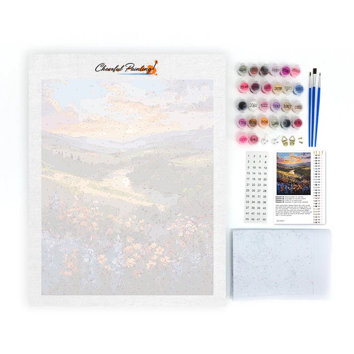 Prado de sueños coloridos – pintar por números
