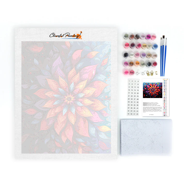 Flor mística – Pintar por números